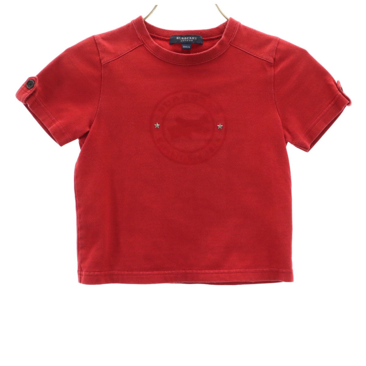 BURBERRY LONDON バーバリーロンドン 半袖 Tシャツ 100A レッド 三陽商会