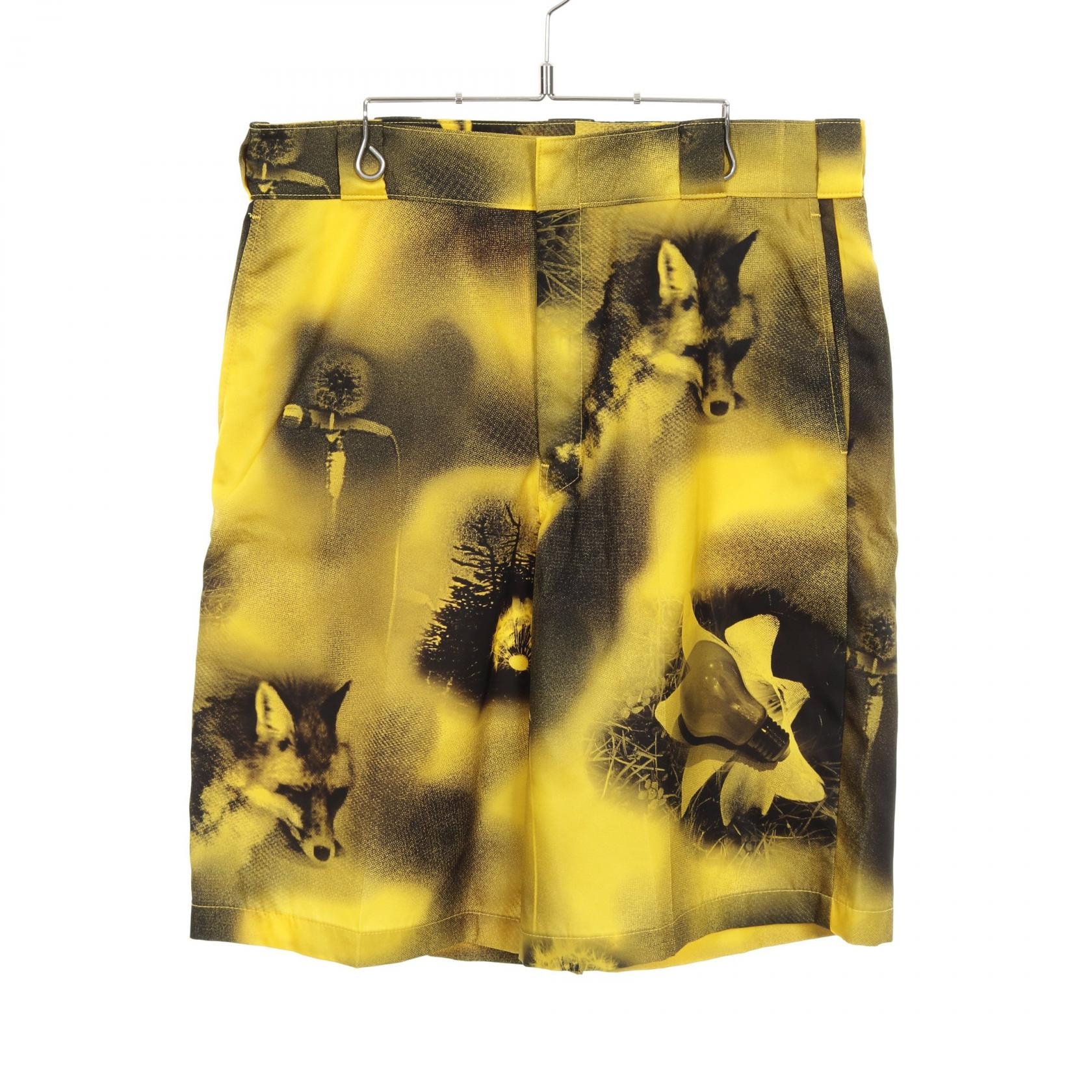プラダ PRADA Re-Nylon バミューダショーツ パンツ 衣料品 ボトムス ナイロン メンズ イエロー系 / ブラック系 【中古】