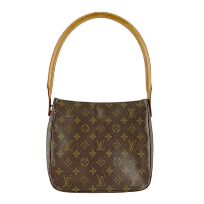 ルイ ヴィトン LOUIS VUITTON ショルダーバッグ モノグラム ルーピング MM モノグラムキャンバス ブラウン ゴールド レディース M51146【中古】 z9326