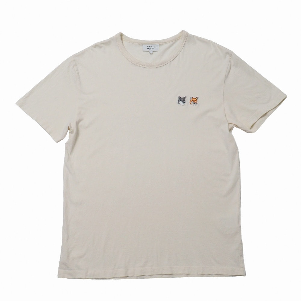 MAISON KITSUNE メゾンキツネ 半袖Tシャツ サイズXL ダブルフォックスヘッド クルーネック ブランド古着【中古】20260216/RA7813