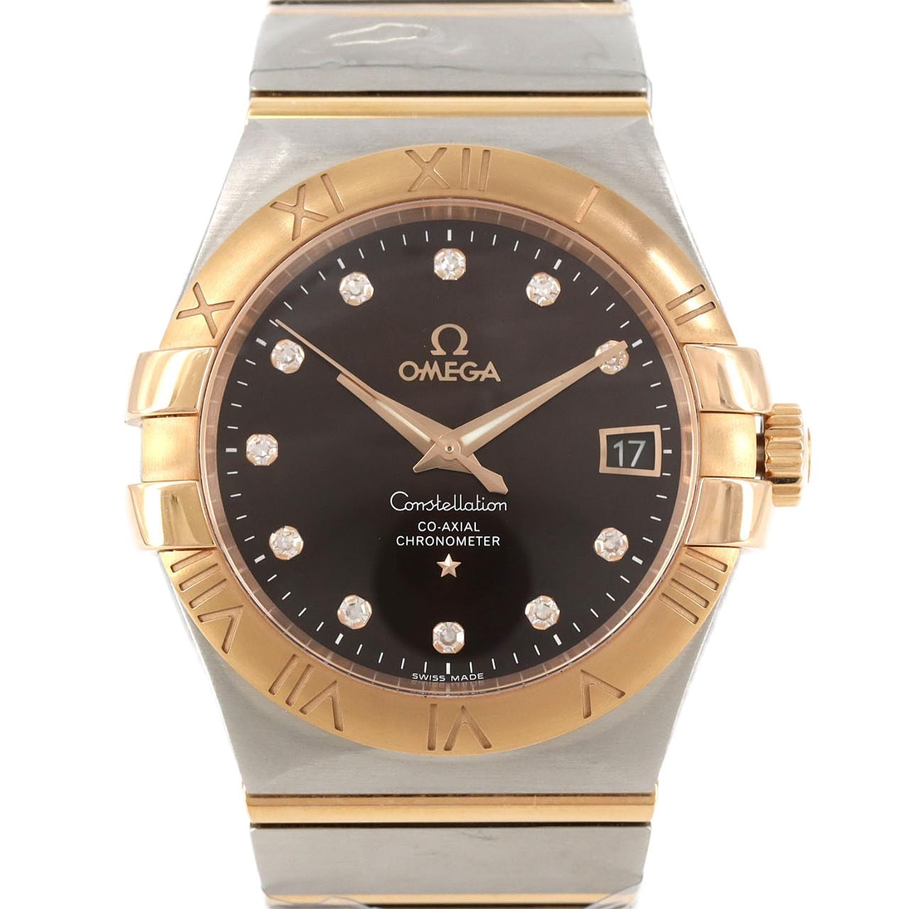 【新品】オメガ コンステレーション RGコンビ・11P 123.20.35.20.63.001 SSxPG 自動巻