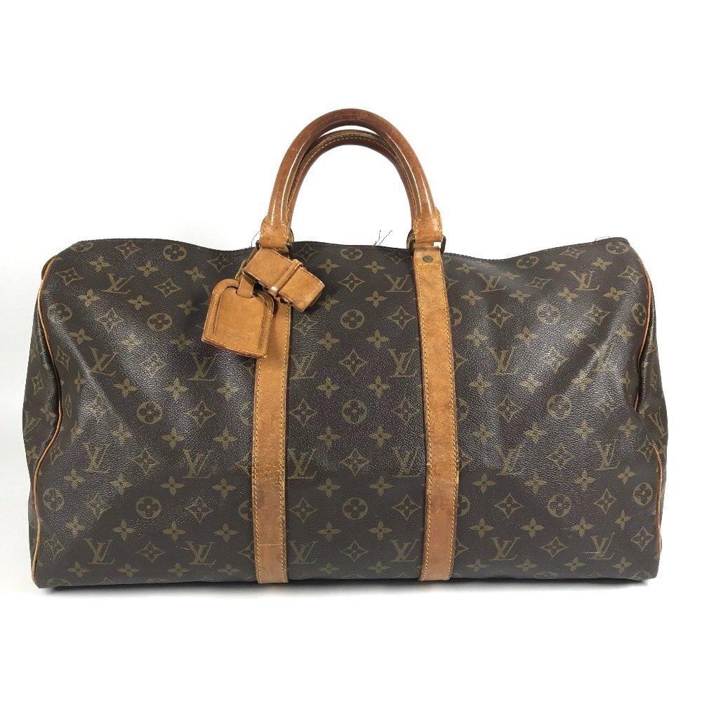 ルイヴィトン LOUIS VUITTON キーポル50 キーポル 50 デベソ 旧型 M41426 モノグラム 旅行バッグ ハンドバッグ トラベルバッグ ボストンバッグ モノグラムキャンバス ブラウン
