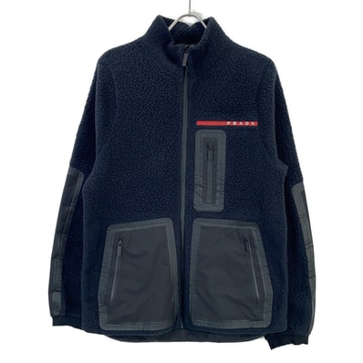プラダスポーツ SGB659 20年製 ネイビー リサイクルフリース テクニカルジャケット