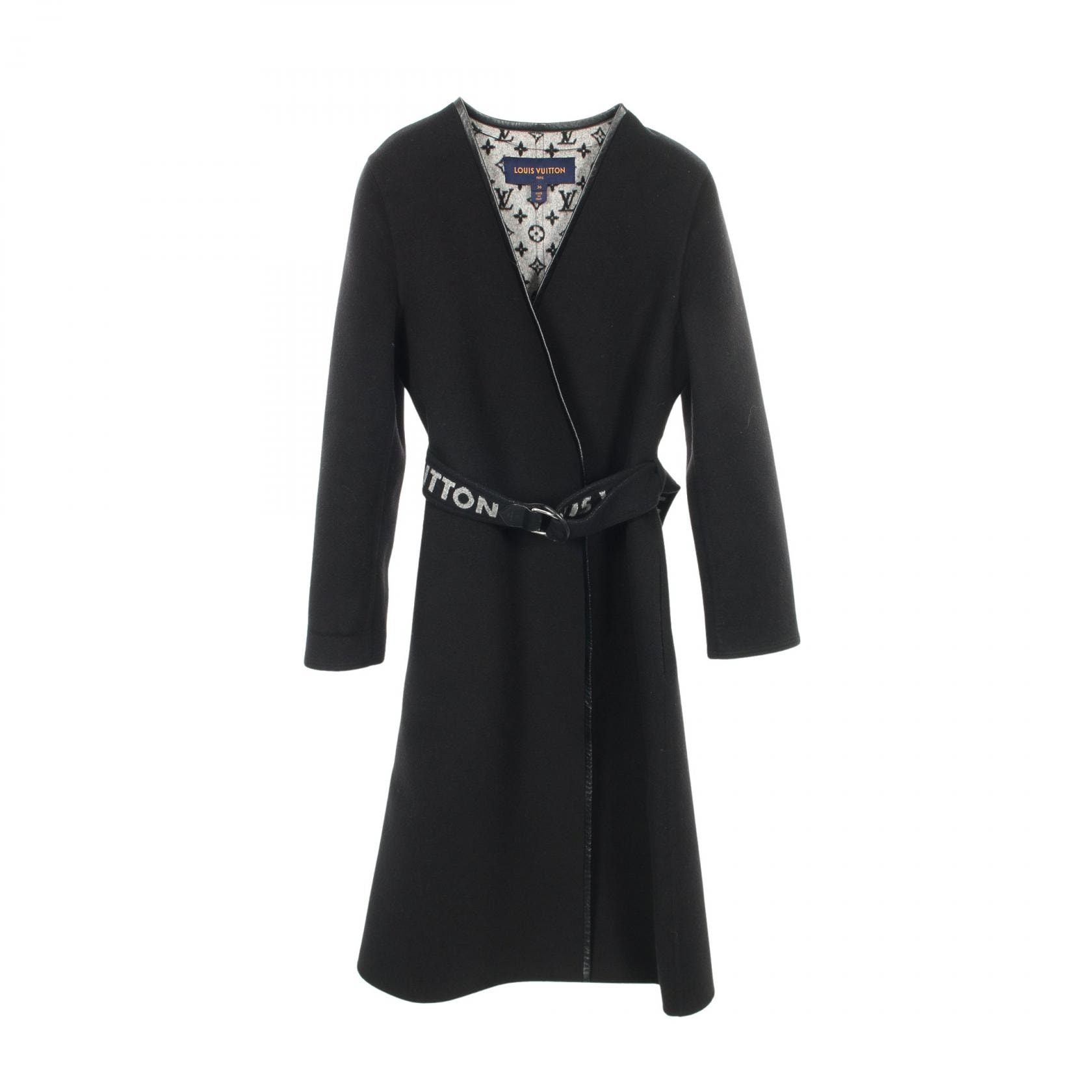 ルイ・ヴィトン LOUIS VUITTON 衣料品 アウター ウール レディース ブラック系 RW212W QWE FLCO22 【中古】