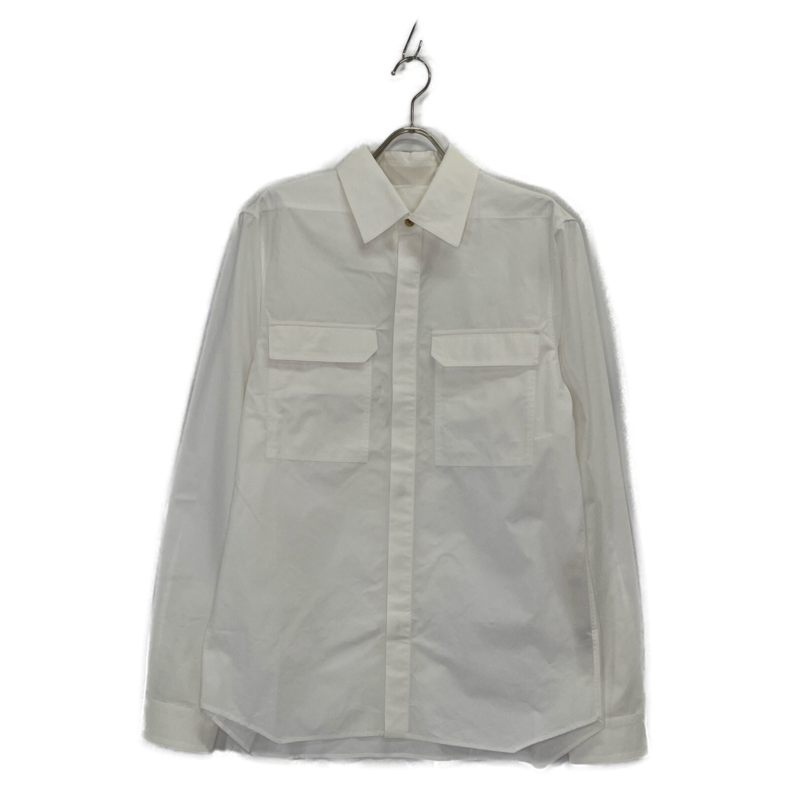 リックオウエンス RU02D6291-P ﾎﾜｲﾄ 長袖ｼｬﾂ 38