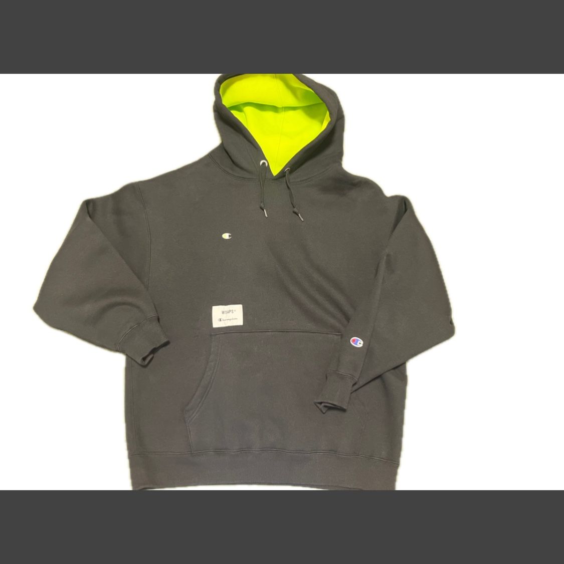 ダブルタップス x チャンピオン アカデミー フーデッド 222HBCHD-CSM04S "ブラック"