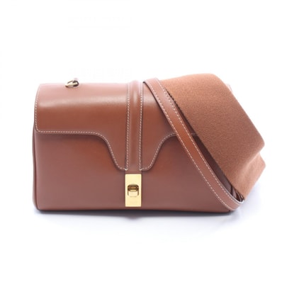 セリーヌ CELINE ティーンソフト16 ショルダーバッグ バッグ レザー レディース ブラウン系 196853CR8 【中古】
