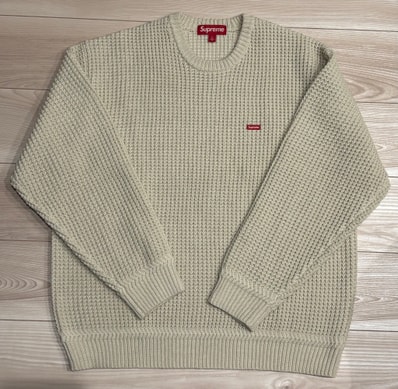 Supreme Waffle Small Box Sweater "Stone"