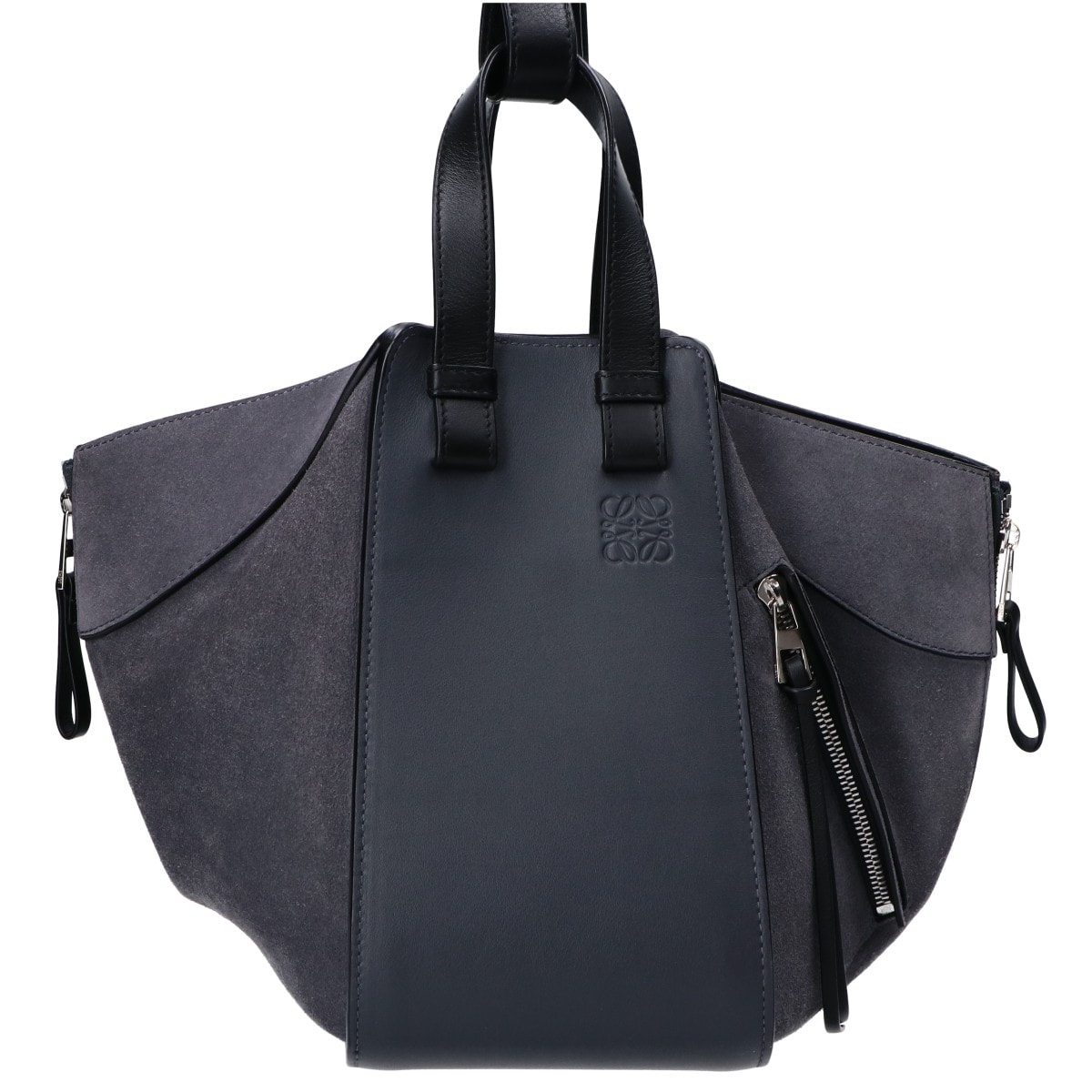 ロエベ レザー×スエード ハンモック スモール 2WAY ショルダーバッグ