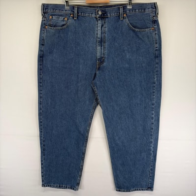 古着 リーバイス Levi's デニム パンツ 5ポケット テーパード ジッパーフライ 大きいサイズ 550 w46 L29 ブルー系 メンズ