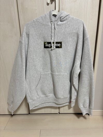 Supreme Box Logo Hooded Sweatshirt "Ash Grey" (23FW)
