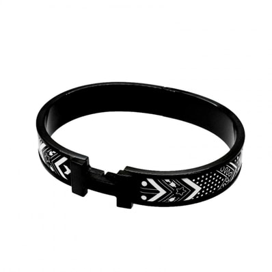 【6jgb0237】エルメス バングル クリックHH メタル ホワイト ブラック【中古】メンズ レディース ユニセックス