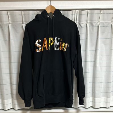 SAPEur Night Safari Logo Hoodie "Black"