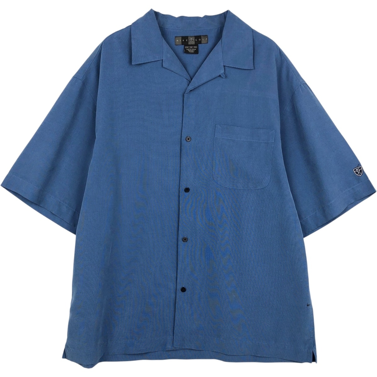 古着 ナイキ NIKE GOLF ゴルフ 半袖 オープンカラー レーヨンシャツ ボックスシャツ メンズXL相当/eaa617277