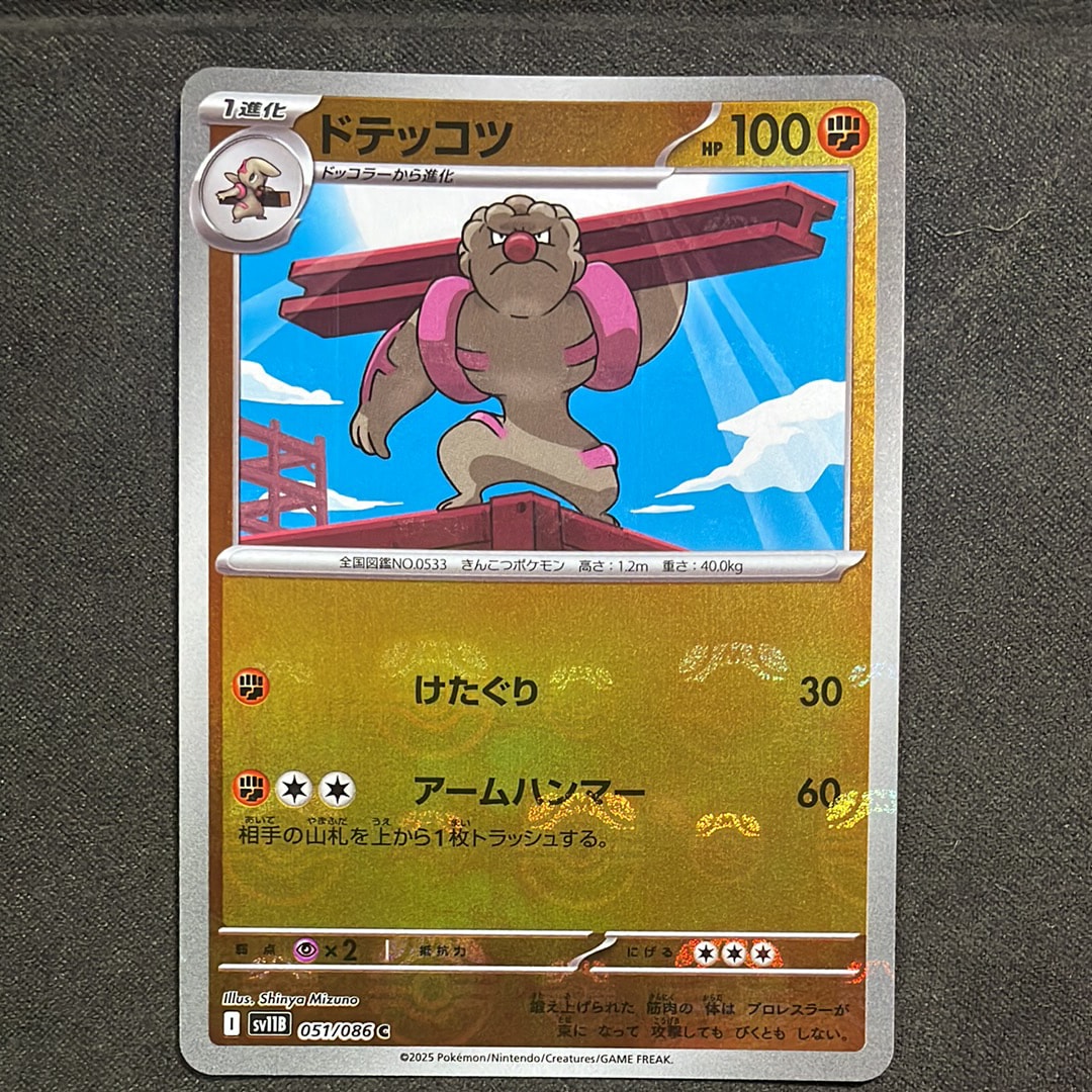 ドテッコツ C :マスターボールミラー [SV11B 051/086](拡張パック「ブラックボルト」)