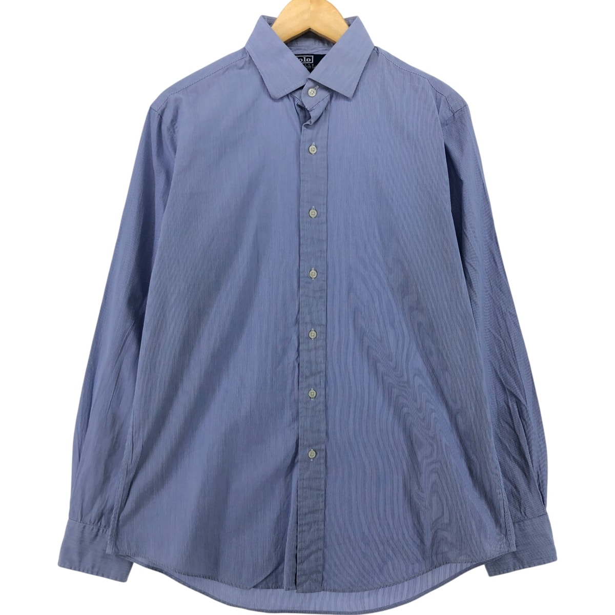 古着 ラルフローレン Ralph Lauren POLO by Ralph Lauren 長袖 コットンストライプシャツ メンズL相当/eaa537582