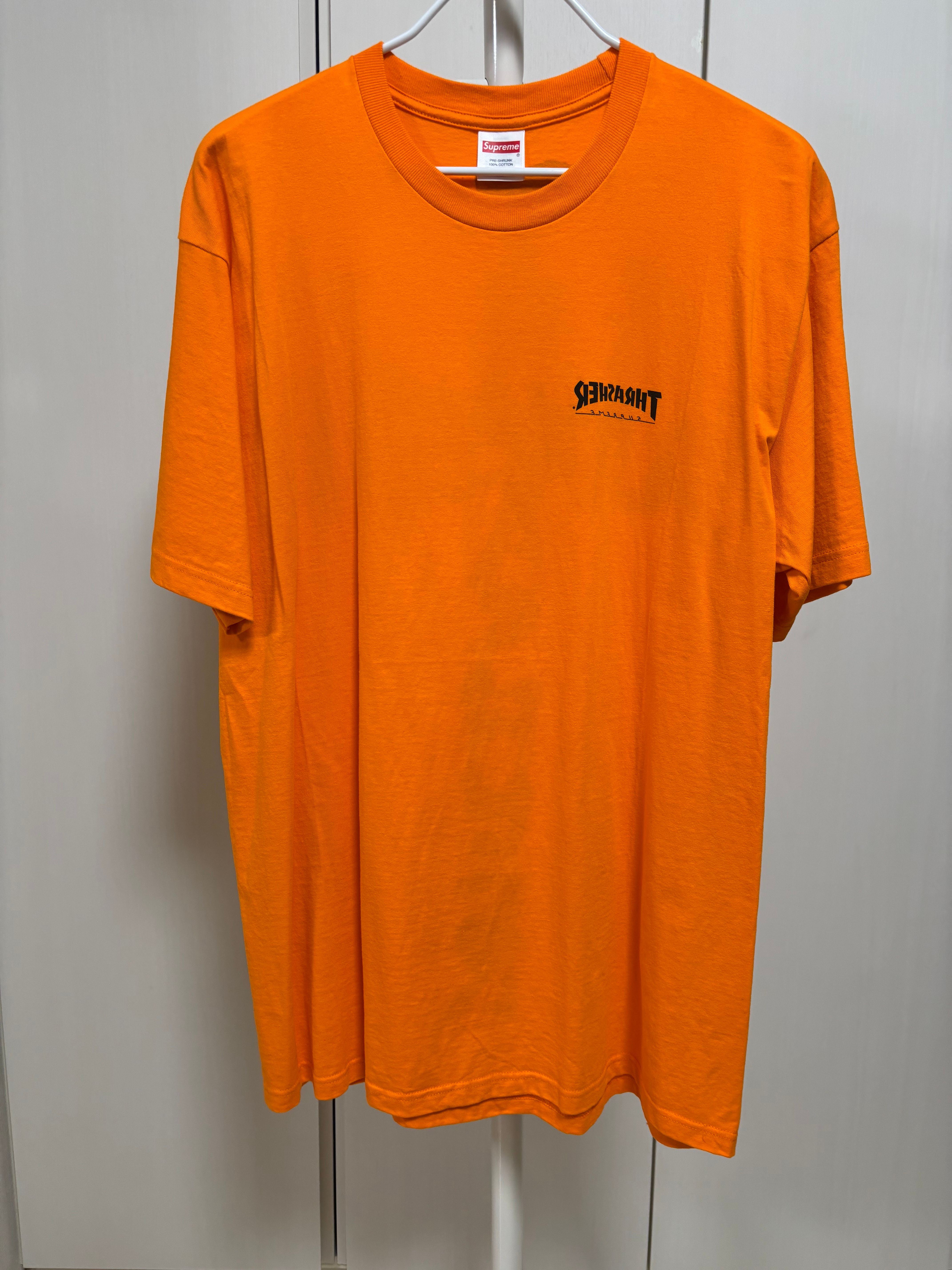 シュプリーム x スラッシャー クロス Tシャツ "オレンジ"