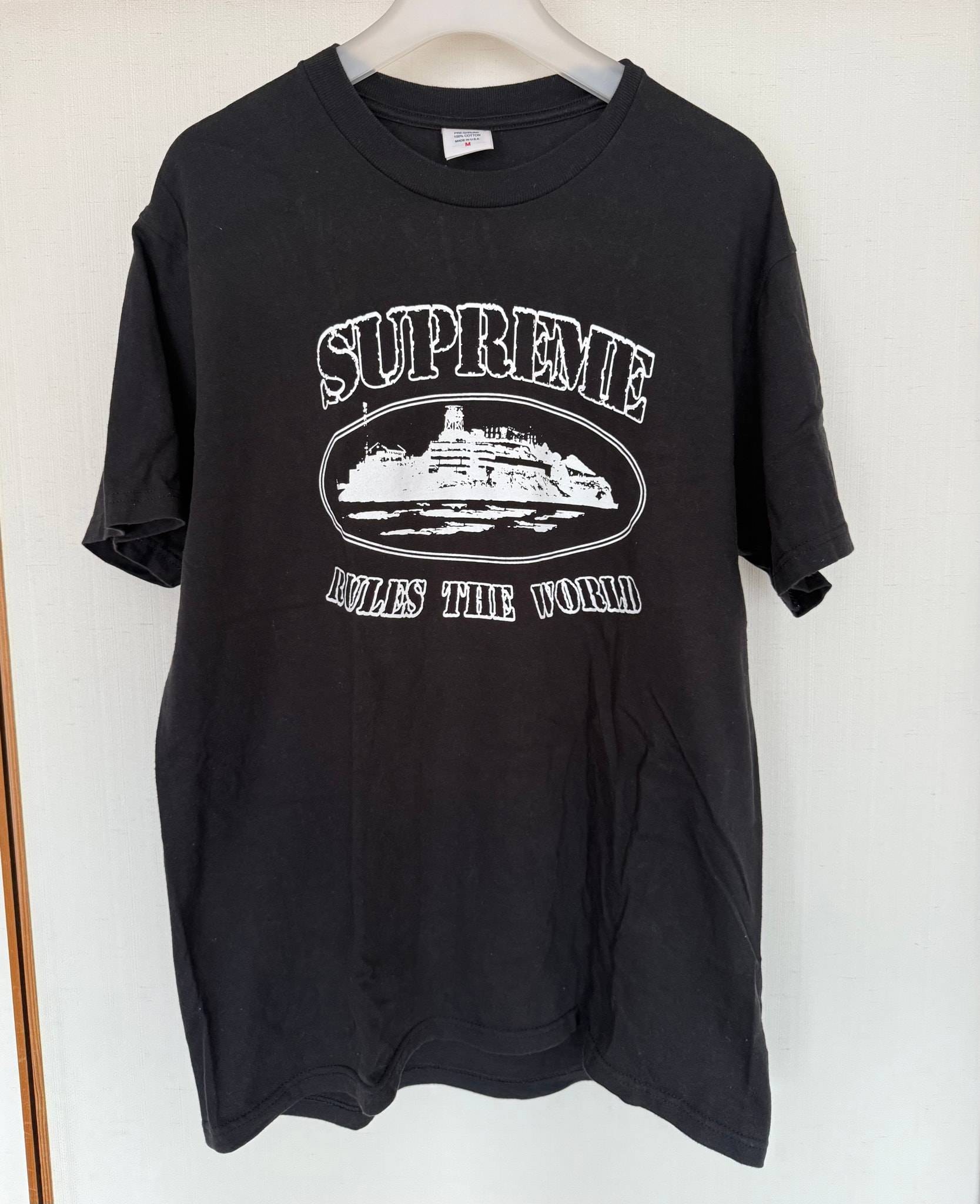 Supreme / Corteiz Rules The World Tee "Black"