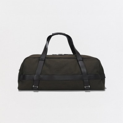 エルメス HERMES アリオン60 アリオン 60 バッグ ボストンバッグ トワルアッシュ レザー ブラウン brown カーキ khaki 緑 シルバー金具 旅行バッグ トラベルバッグハンドバッグ 2way ショルダー