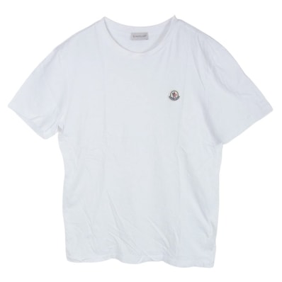 MONCLER モンクレール Tシャツ G20918C00055 MAGLIA T-SHIRT マグリア 半袖 Tシャツ ホワイト系 M【中古】