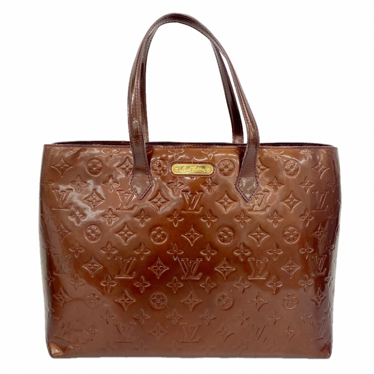 ★最終価格★SALE【6db0970】ルイヴィトン トートバッグ ヴェルニ ウィルシャーMM M91646 ルージュフォーヴィスト【中古】レディース