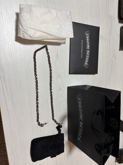 Chrome Hearts Paper Chain Necklace "Silver"