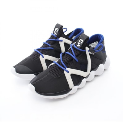 ワイスリー Y-3 KYUJO LOW スニーカー 靴 スウェード ファブリック メンズ ブラック系 / ブルー系 / ホワイト系 AQ5548 【中古】
