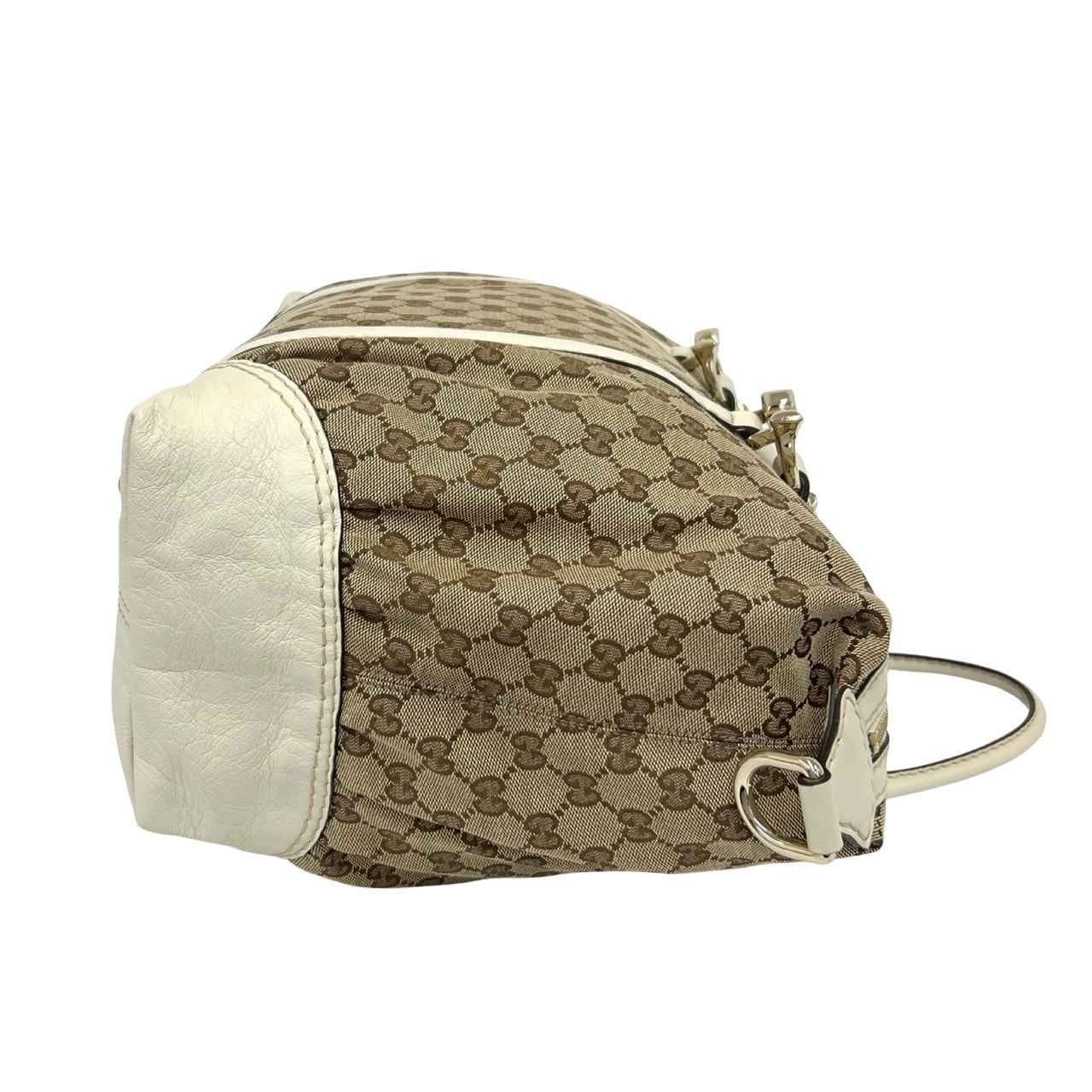 B (目立った傷や汚れなし)】GUCCI グッチ GG 柄 ホースシュー 金具