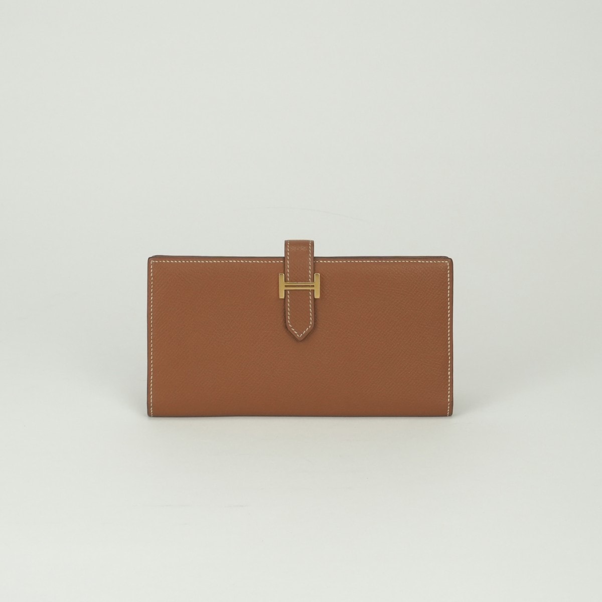 エルメス HERMES ベアンスフレ ベアン スフレ 財布 長財布 ロングウォレット エプソン ゴールド Gold ブラウン Brown 茶 ゴールド金具 ヴォーエプソン