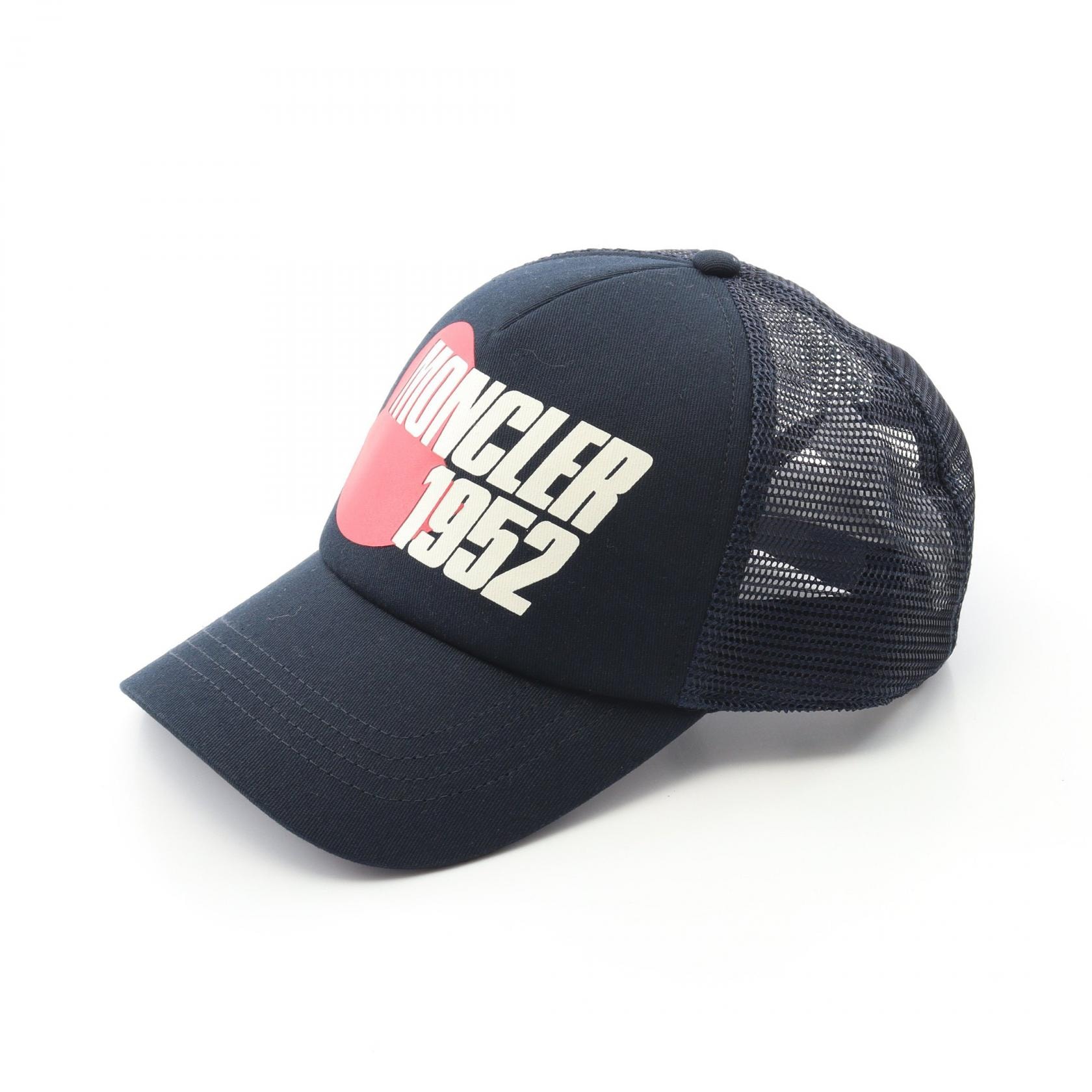 モンクレール MONCLER 帽子 キャンバス メンズ ネイビー系 - 【中古】