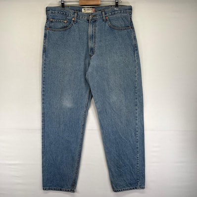 古着 リーバイス Levi's デニム パンツ 550 5ポケット テーパード ジッパーフライ ジーンズ ジーパン W38 L34 ブルー系 メンズ