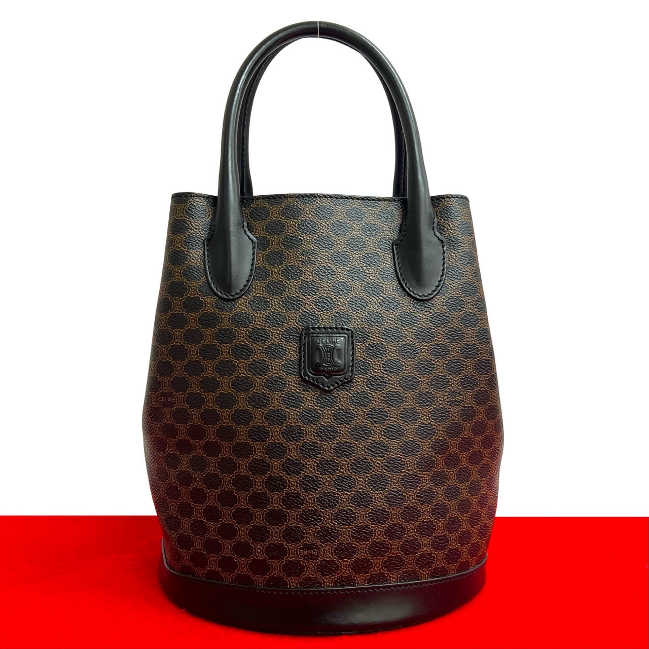 B (目立った傷や汚れなし)】CELINE セリーヌ マカダム 柄 トリオンフ