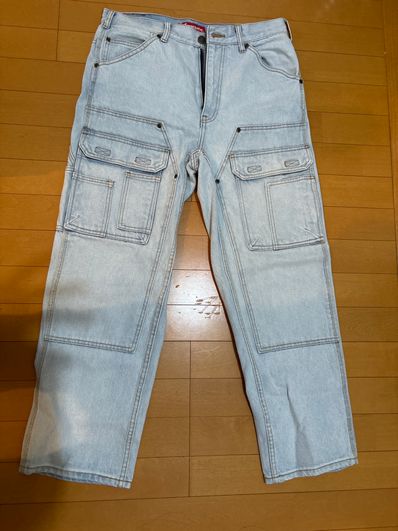 Supreme Double Knee Denim Utility Pant "Washed Blue"