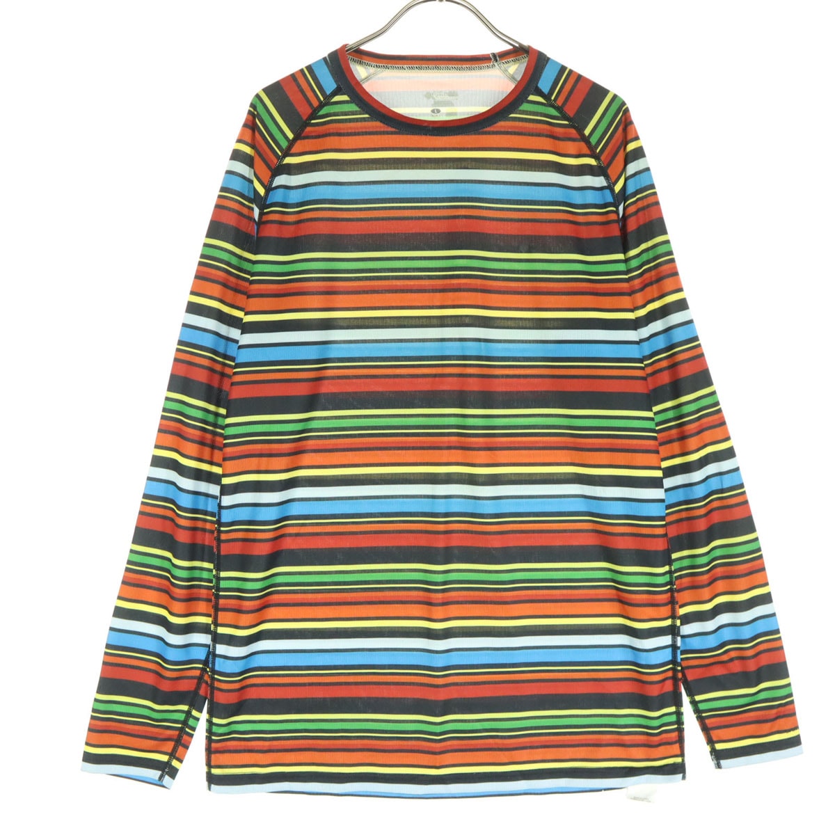 Columbia コロンビア ボーダー柄 長袖 Tシャツ L ロンT
