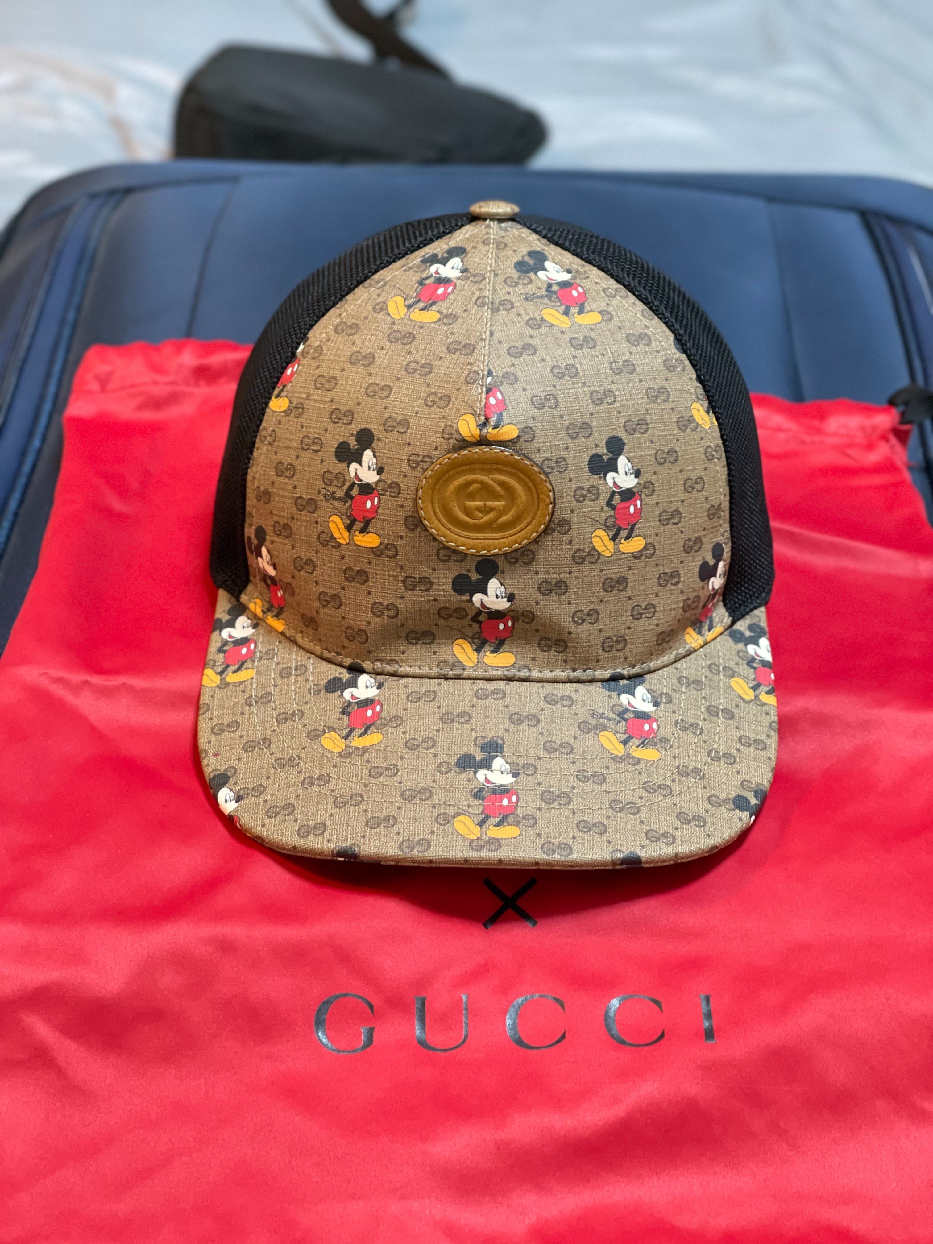 GUCCI x Disney GG Supreme Mickey Mouse Baseball Cap