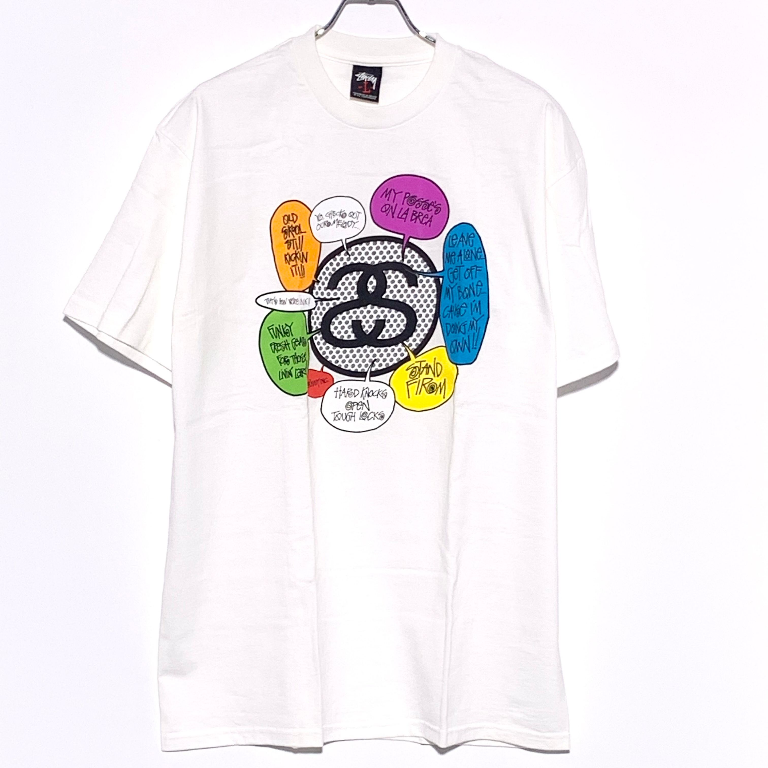 STUSSY SS LINK POP BUL TEE White 00S