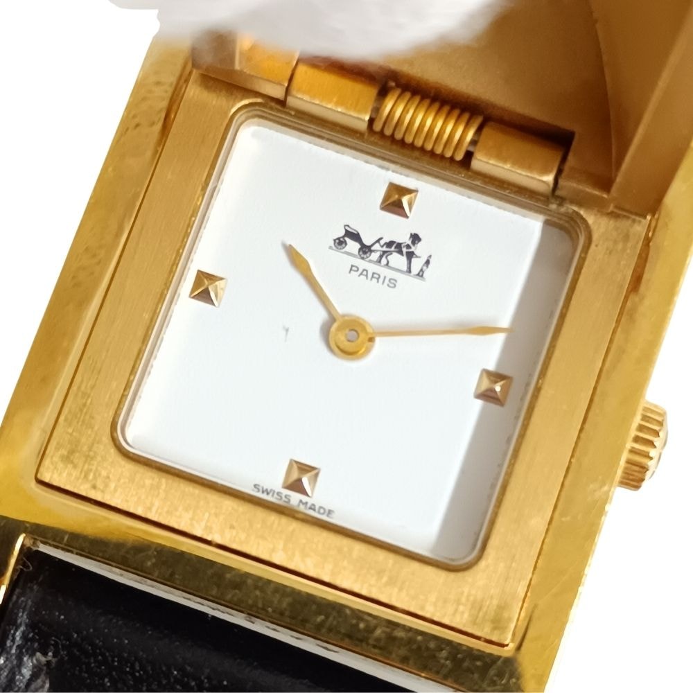 HERMES エルメス メドール クォーツ レディース 腕時計 ゴールド 正規品 / C982