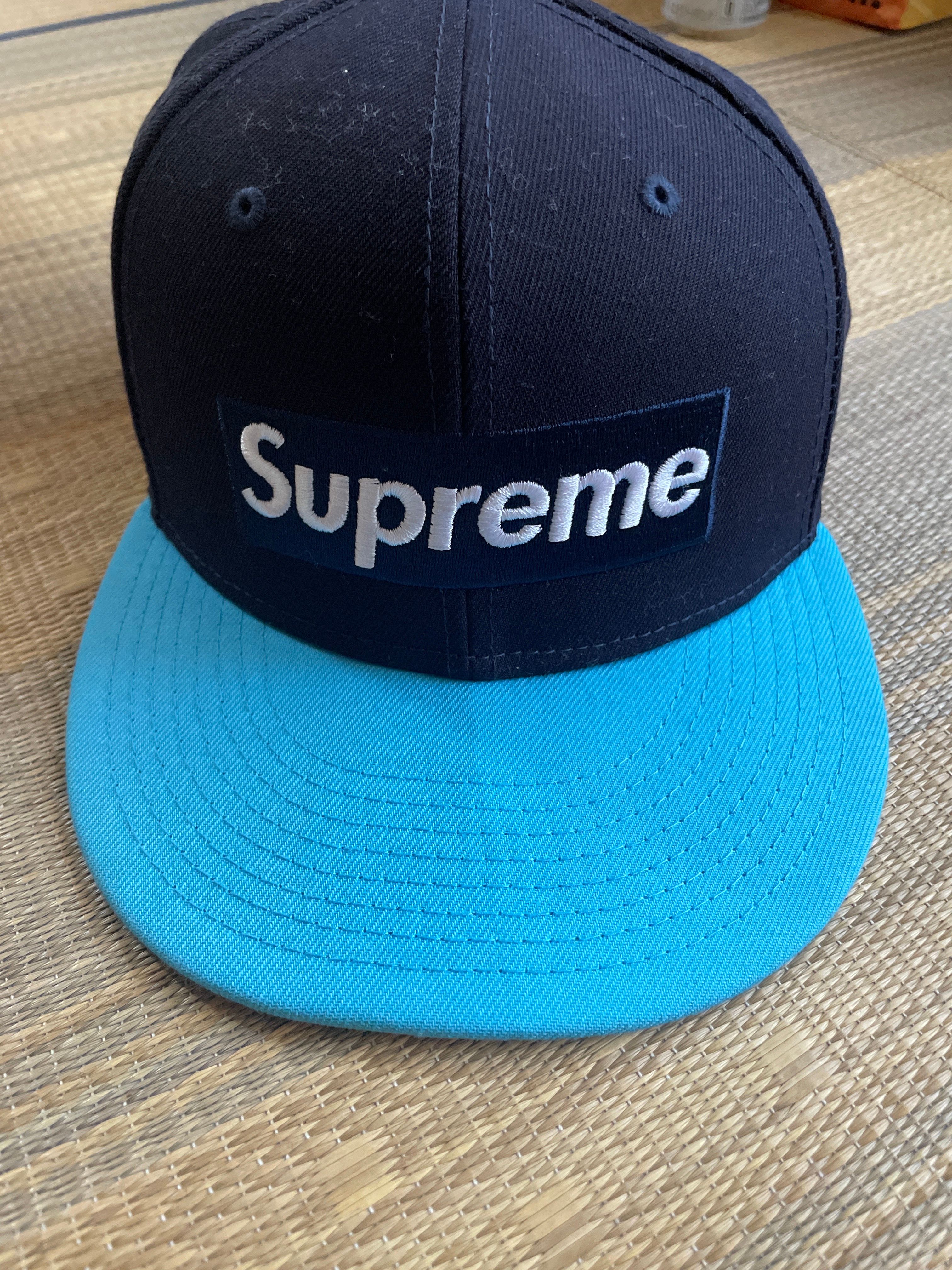 Supreme 2-Tone Box Logo New Era "Blue"