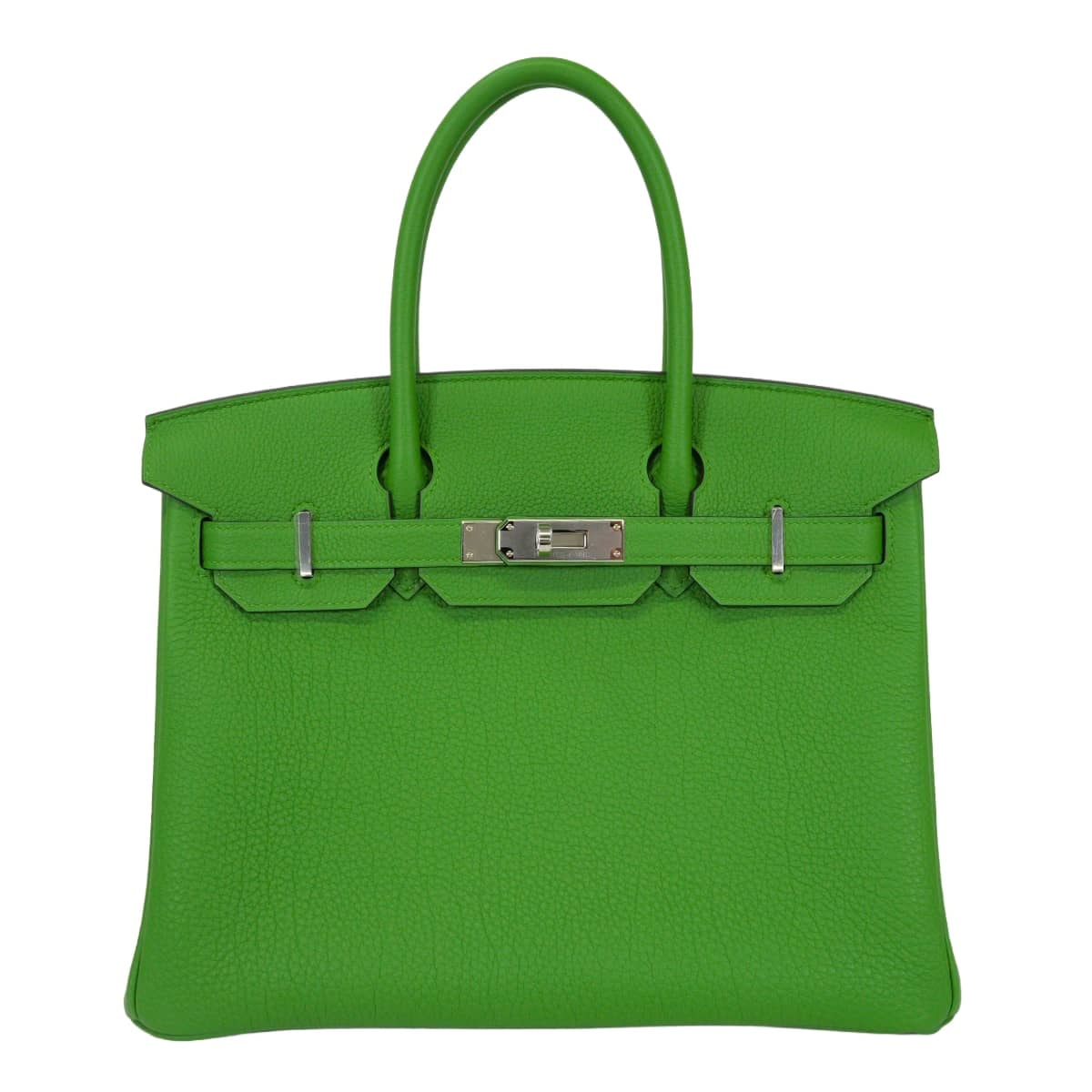 HERMES エルメス ハンドバッグ バーキン30 ヴェールユッカ トゴ シルバー金具 G刻印 新品
