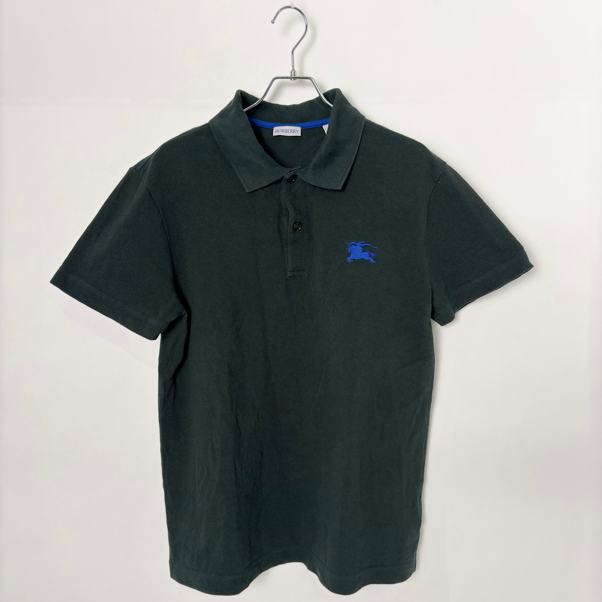 Burberry EKD Embroidered Cotton Polo Shirt Green