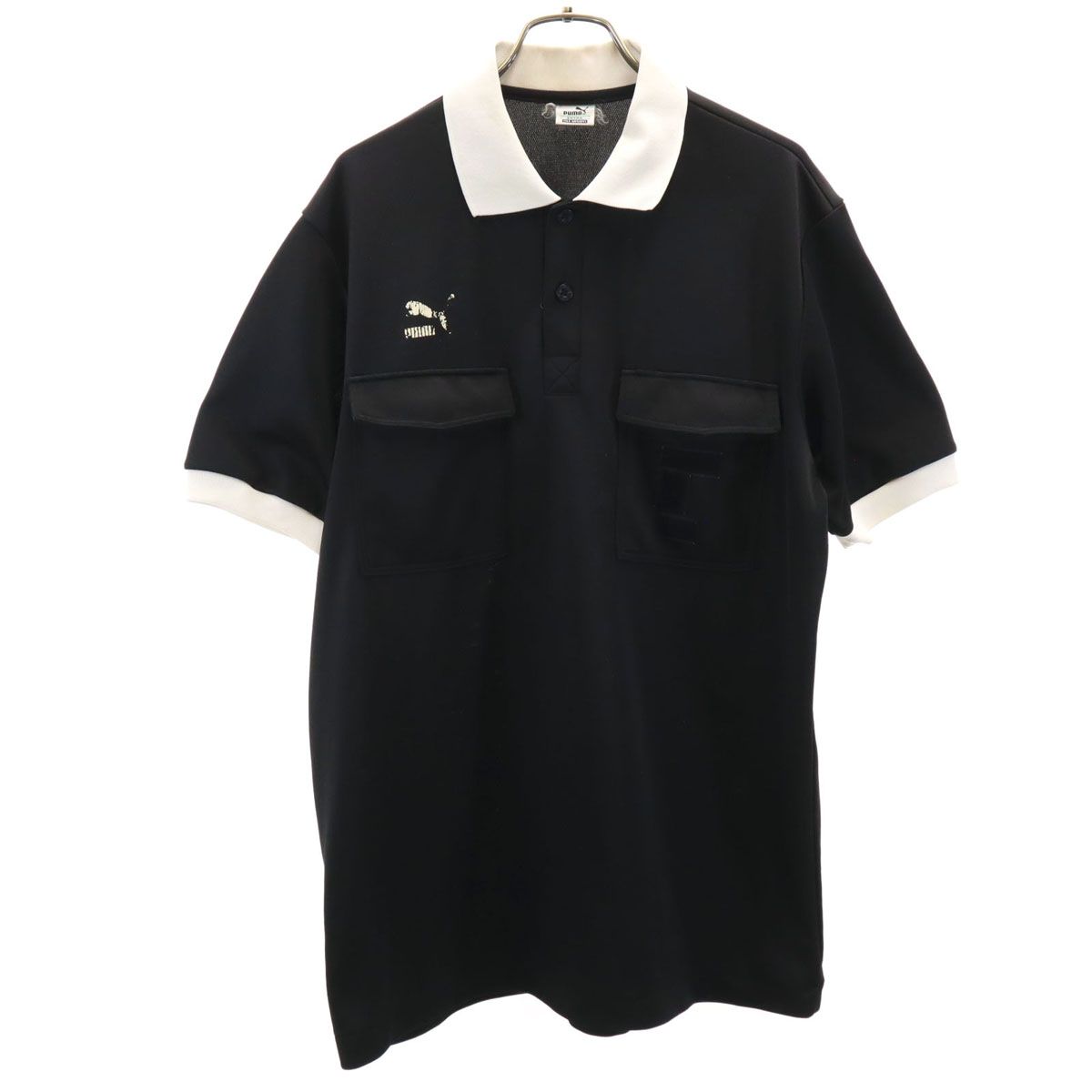 PUMA 90s サッカー 半袖 レフリー ポロシャツ