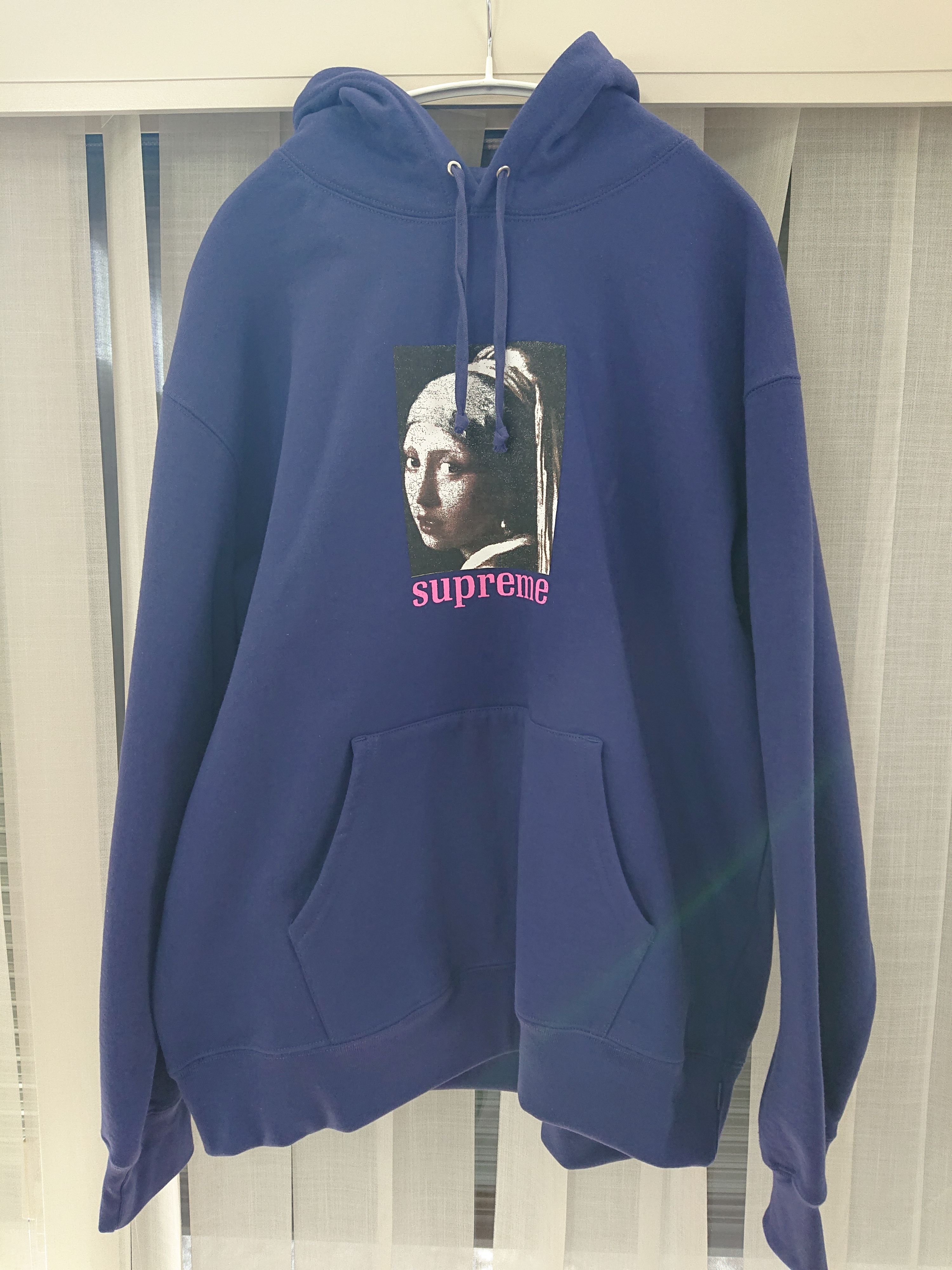 Supreme Pearl Hooded Sweatshirt "Navy"