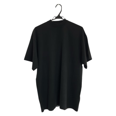 美品 BALENCIAGA バレンシアガ サイズL ブラック 黒 コットン 半袖Tシャツ 602050 【中古】