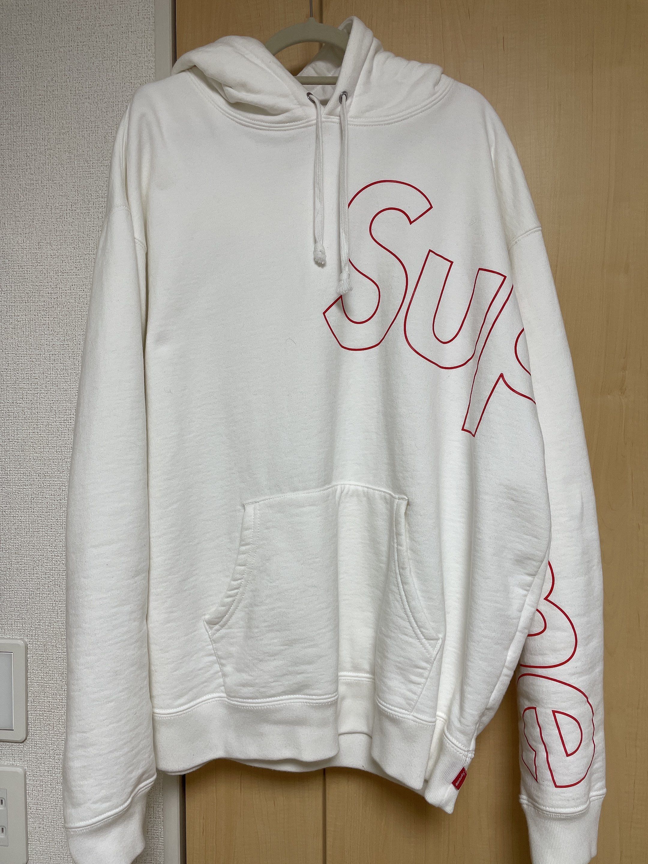 Supreme Reflective Hooded Sweatshirt "White"