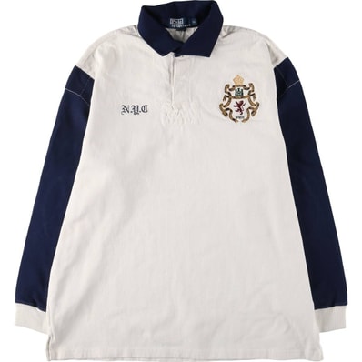 古着 ラルフローレン Ralph Lauren POLO by Ralph Lauren 長袖 ラガーシャツ メンズXL相当/eaa554663