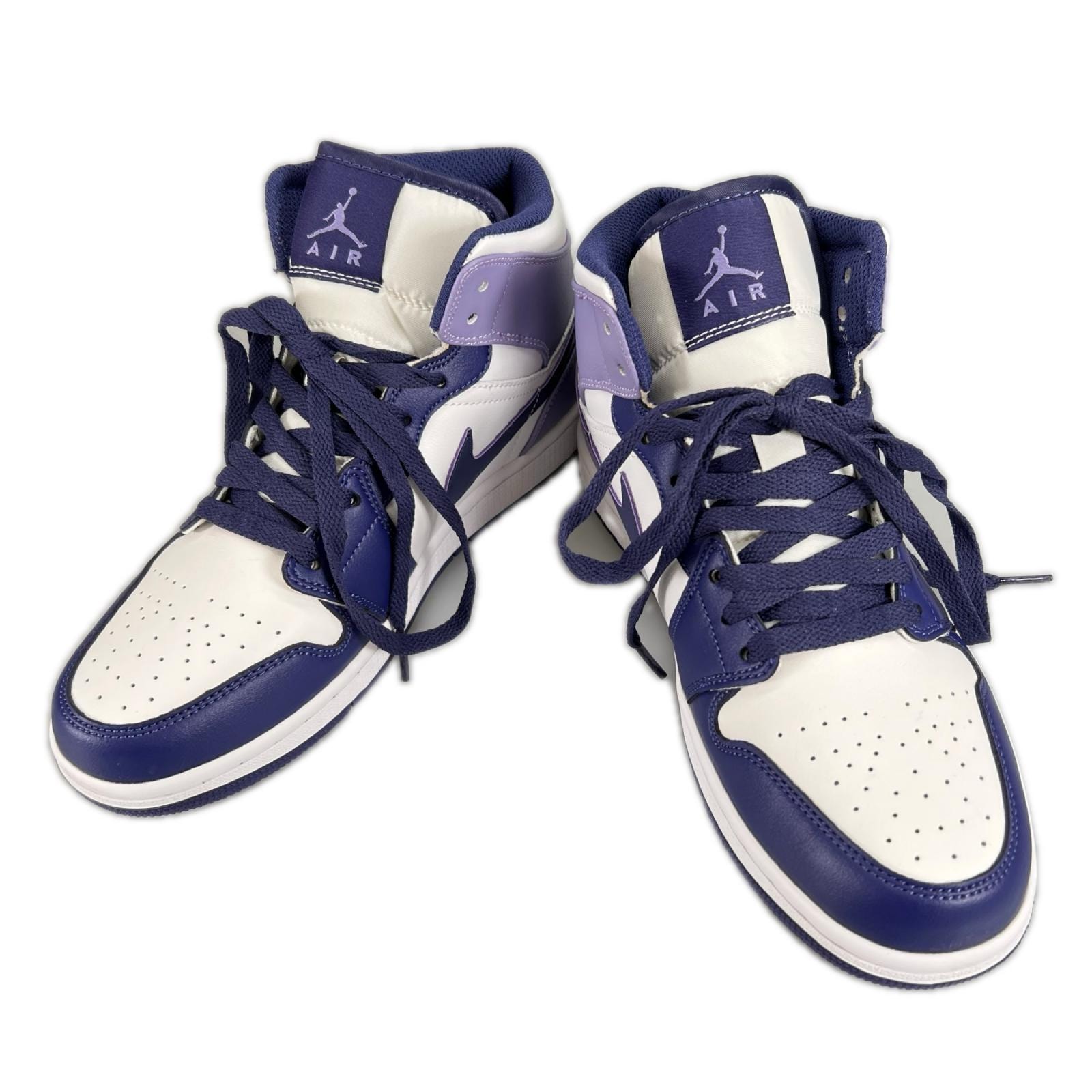 未使用品 NIKE ナイキ エアジョーダン1ミッド DQ8426-515-25-A スニーカー レザー/ラバー パープル ユニセックス 25 40 7 スカイJパープル【古着】【中古】