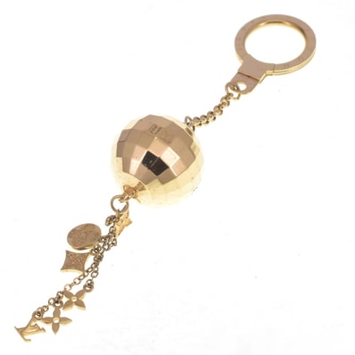 ルイ・ヴィトン LOUIS VUITTON M65379 ポルトクレ グリッター ミラーボール キーホルダー レディース 箱・袋付き T#140379