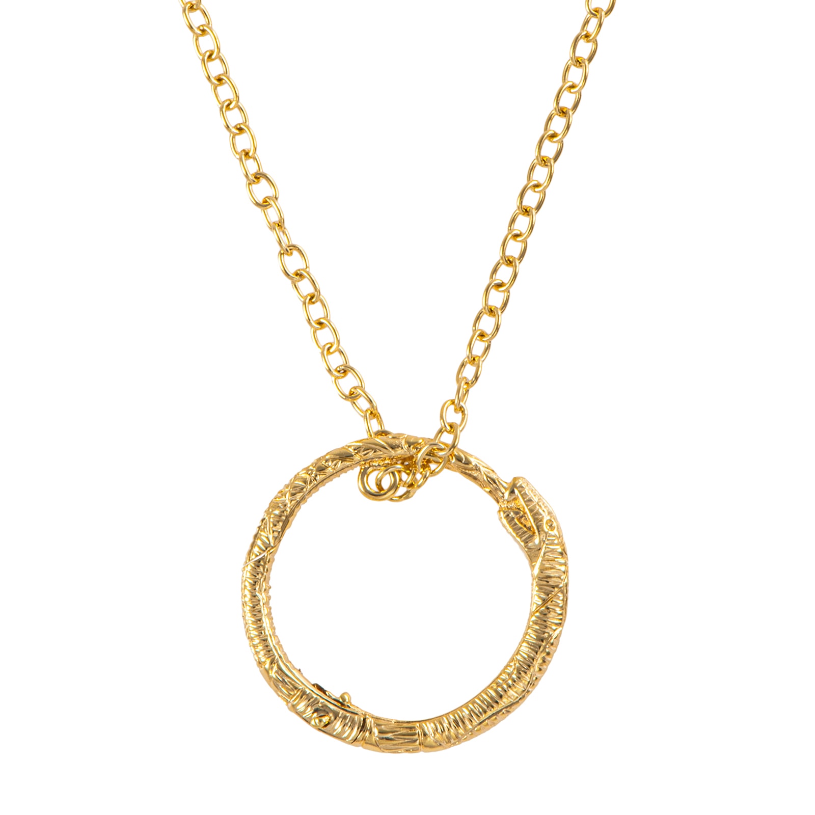 GUCCI グッチ ウロボロス ネックレス K18YG ゴールド【中古】