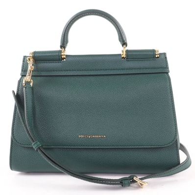 未使用品 ドルチェ&ガッバーナ ハンドバッグ グリーン レディース