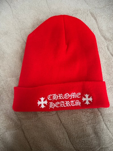 Chrome Hearts Wool Watch Cap Logo Embroidery Beanie "Red"